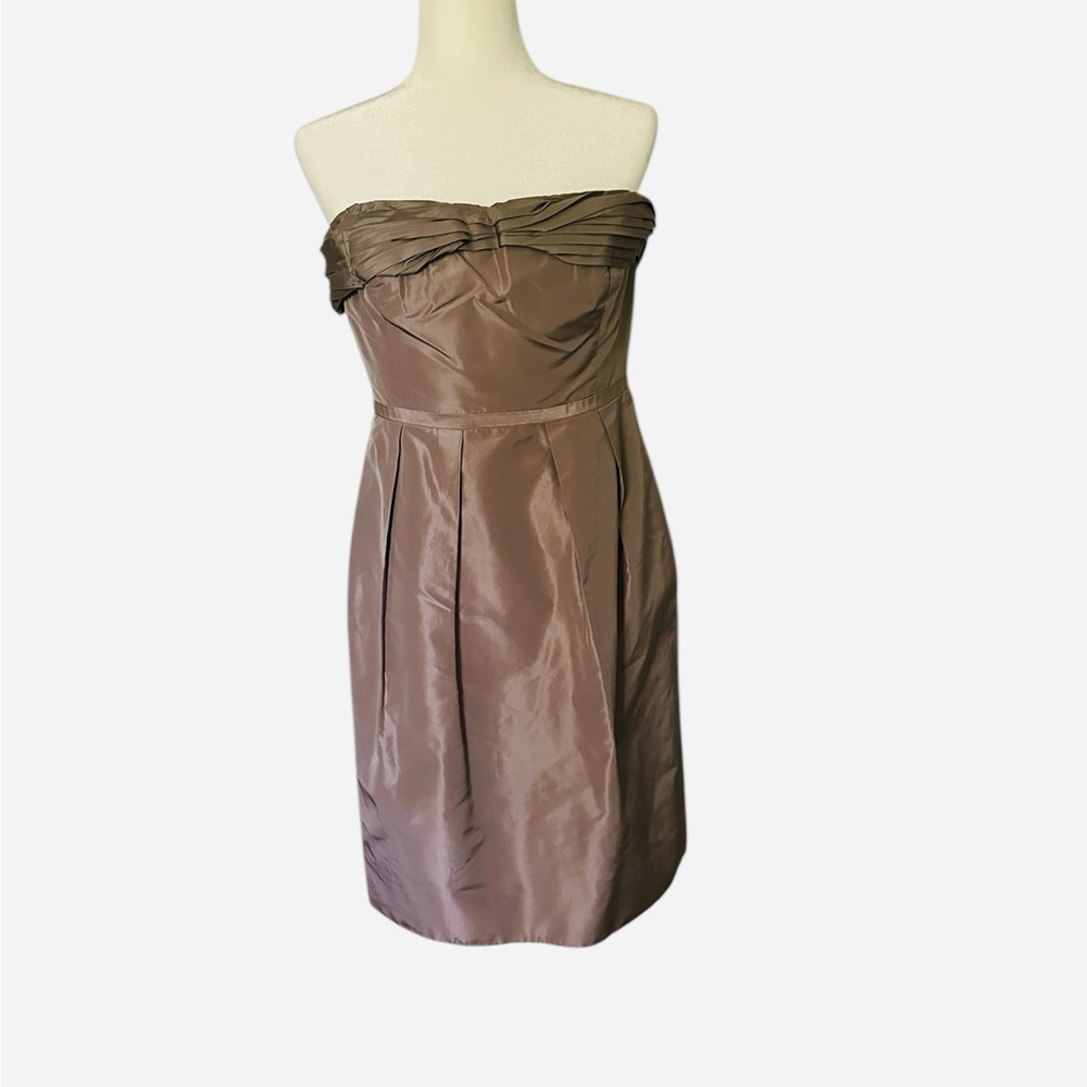 J. Crew Brown Strapless Sheath Dress for Weddings